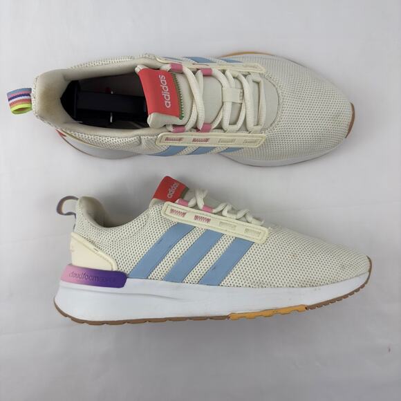 Adidas‎ Racer TR21 white and blue running shoes - Picture 4 of 8